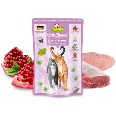 GRANATAPET DeliCATessen Lamb and turkey - nat kattenvoer - 85g
