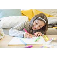 Selecta Neon gel krijtjes, 5st. - thumbnail