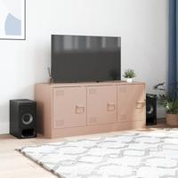 Tv-meubel 99x39x44 cm staal roze - thumbnail