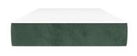 Pocketveringmatras 160x220x20 cm fluweel donkergroen - thumbnail