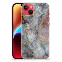 iPhone 14 Plus | TPU | Siliconen hoesje | Marmer Grijs - thumbnail