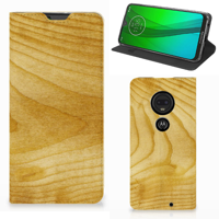 Motorola Moto G7 | G7 Plus Book Wallet Case Licht Hout - thumbnail