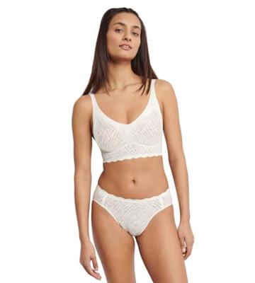 Zero Feel Kanten Bralette gevuld - Bliss - Bh Top met smalle bandjes - Uitneembare vulling