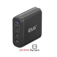 club3D CAC-1912 Laptop netvoeding 100 W 2x USB-A, 2x USB-C USB PD Zwart Binnen GaN, USB Power Delivery (USB-PD) - thumbnail