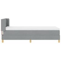 Boxspringbed met matras Lichtgrijs 90 x 200 cm Stof - thumbnail