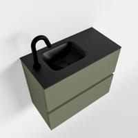 MONDIAZ ADA 60cm toiletmeubel army. LEX wastafel urban links 1 kraangat - thumbnail