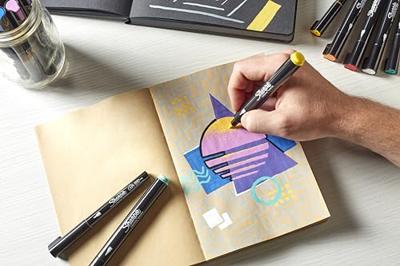 Creatieve marker sharpie brushpunt 5st assorti