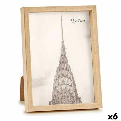 Fotolijsten WPC1020ML-3 Bruin Natuurlijk Plastic (6 Stuks)