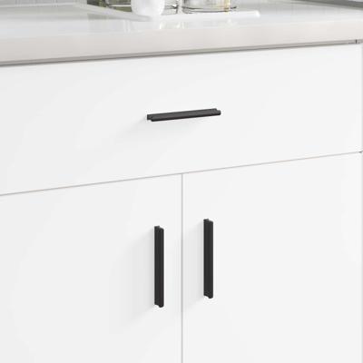 Handvat 2 pcs Zwart 106 x 7,4 x 15,5 mm Aluminium