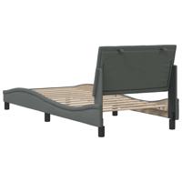 Bedframe zonder matras 90x190 cm stof donkergrijs - thumbnail
