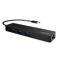 LogiLink UA0313 interface hub USB 3.2 Gen 1 (3.1 Gen 1) Type-C 5000 Mbit/s Zwart - thumbnail