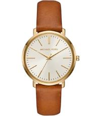 Horlogeband Michael Kors MK2596 Leder Bruin 18mm Horlogeband Michael Kors MK2596 Leder Bruin 18mm