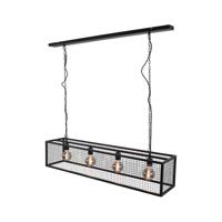 Urban Interiors Hanglamp 'Frame' 4-lamps, kleur Zwart - thumbnail
