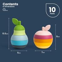 BigJigs Stapelbare appel en peer - vanaf 12mnd - thumbnail