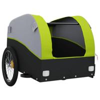 Fietstrailer 30 kg ijzer zwart en groen - thumbnail