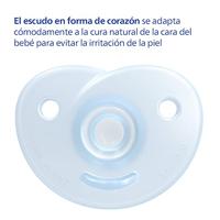 Set van 2 fopspenen voor pasgeborene van Philips AVENT Soothie C 1/2 ur lichtblauw + blauw - thumbnail