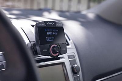 Tiny Audio C6 Autoradio, digitaal, zwart, draagbare radio (voor auto, digitaal, DAB, DAB, FM, zwart, draaiknop, CC)