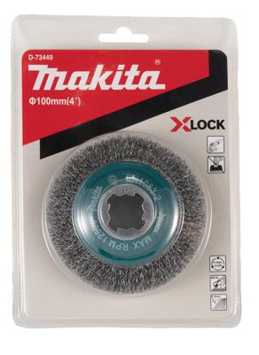 Makita Accessoires Kegelborstel 100mm X-LOCK - D-73449 D-73449 - thumbnail