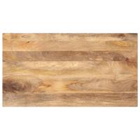 Tafelblad rechthoekig 100x70x2,5 cm massief mangohout - thumbnail