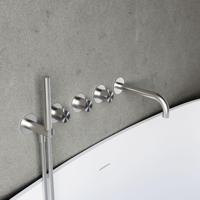 Hotbath Archie Afbouwdeel met inbouwdeel voor Inbouw bad/douche thermostaat 2 stopkranen met uitloop RVS AR7072EXTIX/HBCB7072 - thumbnail