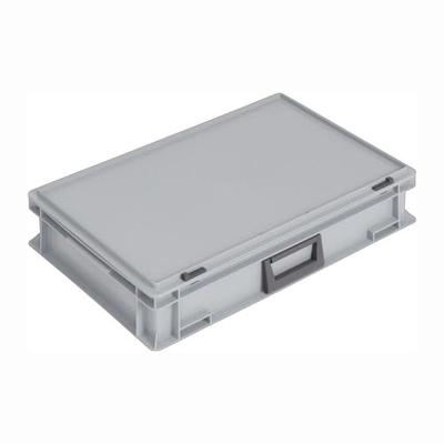 Lockweiler Kunststof koffer | L600xB400xH133 mm PP 1 greep | schuifsluiting grijs 24 l | 1 stuk - PC24-139. 224.110. 118