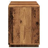 Tv-meubel 130x35x50 cm bewerkt hout oud houtkleurig - thumbnail