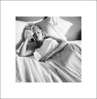 Kunstdruk Marilyn Monroe - Bed 40x40cm Kunstdruk Marilyn Monroe - Bed 40x40cm