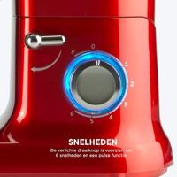 Classic Kitchen Chef 4,5L - Keukenmachine - Rood - thumbnail