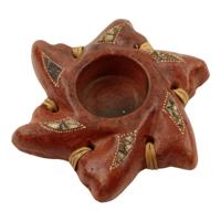 Waxinelichthouder Terracotta - Zon (ca. 13 x 2 cm) - thumbnail