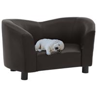 VidaXL Hondenbank 67x41x39 cm kunstleer bruin - thumbnail