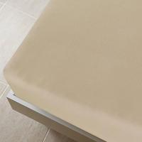Hoeslaken jersey 180x200 cm katoen taupe - thumbnail