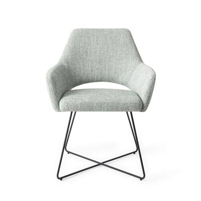 Jesper Home Yanai eetkamerstoel Soft Sage cross black