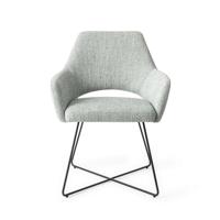 Jesper Home Yanai eetkamerstoel Soft Sage cross black - thumbnail