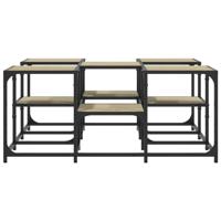 Salontafel 91x91x40 cm bewerkt hout sonoma eikenkleurig - thumbnail