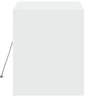 Tv-wandmeubel met LED-verlichting 80x31x35 cm wit - thumbnail