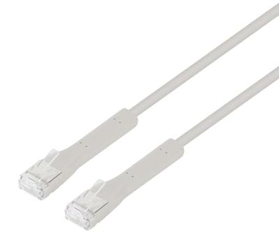 Intellinet 745123 RJ45 Netwerkkabel, patchkabel CAT 6A F/FTP 0.5 m Grijs Flexibel, Afscherming totaal, Halogeenvrij 1 stuk(s)