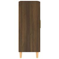 Dressoir 69,5x34x90 cm bewerkt hout bruineikenkleurig - thumbnail