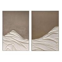 Schilderij Home ESPRIT Wit Beige Modern Stads 83 x 4 x 123 cm (2 Stuks) - thumbnail