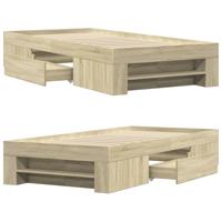 Bedframe zonder matras hout sonoma eikenkleurig 90x200 cm - thumbnail