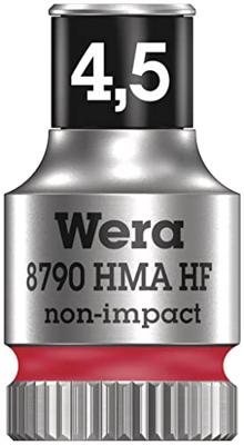 Wera 8790 HMA 05003718001 Dop (zeskant) Dopsleutelinzetstuk 4.5 mm 1/4 (6.3 mm) Wera 8790 HMA 05003718001 Dop (zeskant) Dopsleutelinzetstuk 4.5 mm 1/4 (6.3 mm)