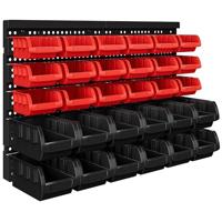 Wandpaneel met 30 opbergboxen - thumbnail