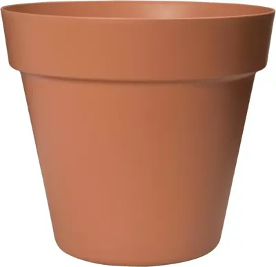 Easyday bloempot smile recht 19,5x17,5 cm terra