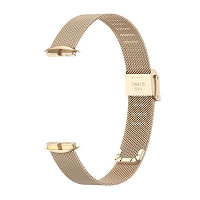 Fitbit Luxe - Milanese bandje met klemsluiting - Vintage goud Fitbit Luxe - Milanese bandje met klemsluiting - Vintage goud