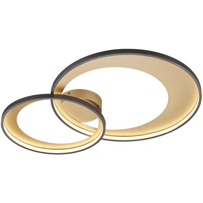 LED Plafondlamp 36W Warm Wit 3000K Dimbaar Ovaal Mat Zwart Aluminium