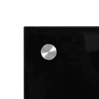 VidaXL Spatschermen keuken 2 st 80x50 cm gehard glas zwart - thumbnail