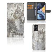 Motorola Moto G22 | Bookcase | Beton Print - thumbnail