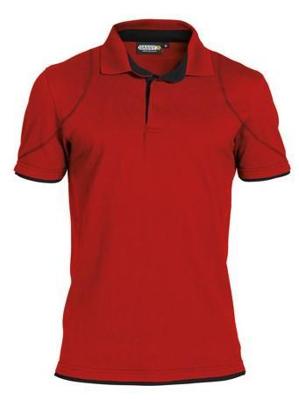 DASSY polo orbital rood/zwart xl