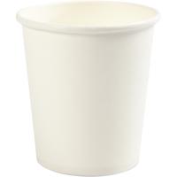 Beker van papier, H: 7,8 cm, d 7,2 cm, 205 ml, wit, 50 stuk/ 1 doos - thumbnail