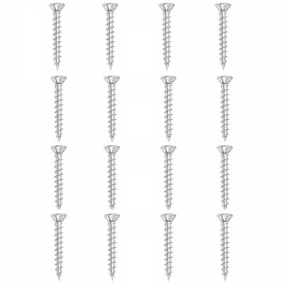 Set stalen schroeven verzinkt rond ø 0,45 cm en lengte 3,5 cm - 16 stuks