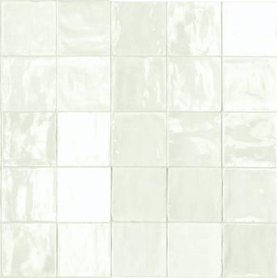 Wandtegel Marokkaans wit Sartoria Tsquare 15x15cm first snow glans gerectificeerd